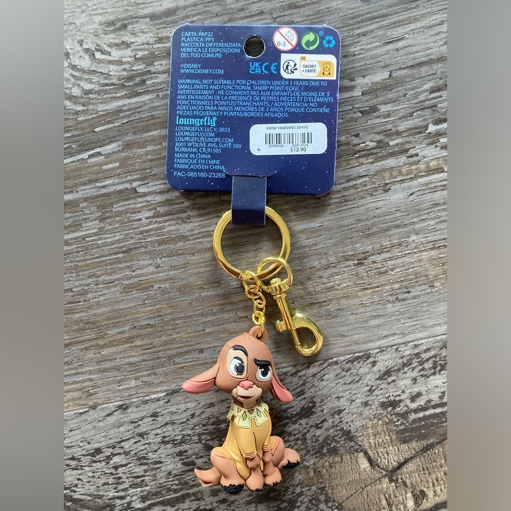 Disney Parks Valentino Wish donkey charm and keychain - Picture 3 of 5